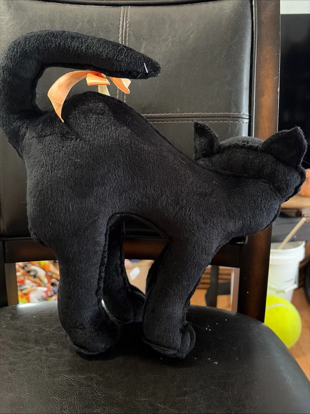 Black Cat Plush Toy for Cats - Soft Pet Toy